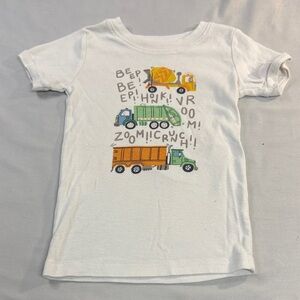 Old Navy - Kids' Classic short sleeve White Tee with truck design